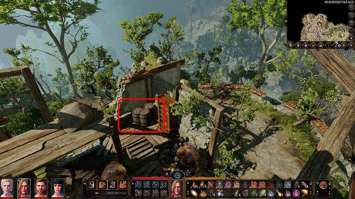 W pomieszczeniu znajduje się wiele przedmiotów jak np - Baldurs Gate 3: Jak pokonać Gruda Oświecony (Lump the Enlightened) w BG3? - Baldurs Gate 3 - poradnik do gry