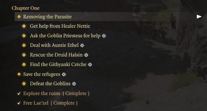 Wszystkie odblokowane przez ciebie questy przechowywane są w dzienniku bohatera - Baldurs Gate 3: Lokacje questowe - jak odnajdywać? - Baldurs Gate 3 - poradnik do gry