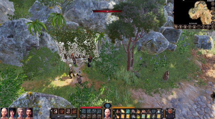 Kamienne drzwi - Baldurs Gate 3: Szmaragdowy Gaj (Emerald Grove) mapa - gaj druidów w BG3 - Baldurs Gate 3 - poradnik do gry