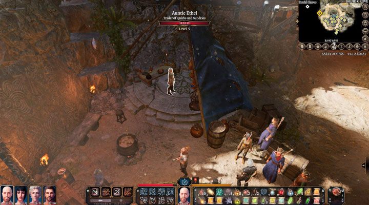 Ciotka Ethel - Baldurs Gate 3: Szmaragdowy Gaj (Emerald Grove) mapa - gaj druidów w BG3 - Baldurs Gate 3 - poradnik do gry