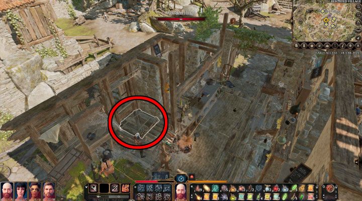 Zrujnowany dom nekromanty znajduje się w południowo-wschodniej części Opuszczonej wioski - Baldurs Gate 3: Mapa Opuszczona wioska (Blighted Village) w BG3 - Baldurs Gate 3 - poradnik do gry