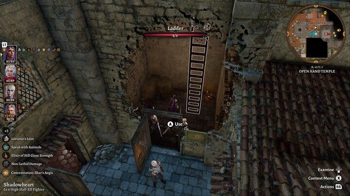 Skoczcie na niższy poziom z wieży świątyni i porozmawiajcie z Tressenem Galea - Baldurs Gate 3: Znajdź zaginione listy - Baldurs Gate 3 - poradnik do gry
