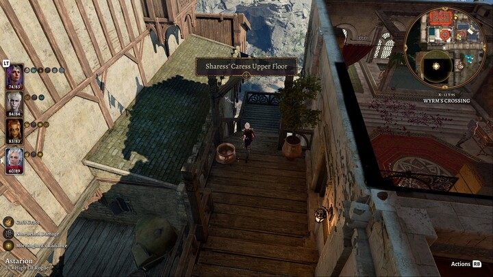 Następnie skoczcie na sąsiadujący dach - Baldurs Gate 3: Akt 3 Rivington - Baldurs Gate 3 - poradnik do gry