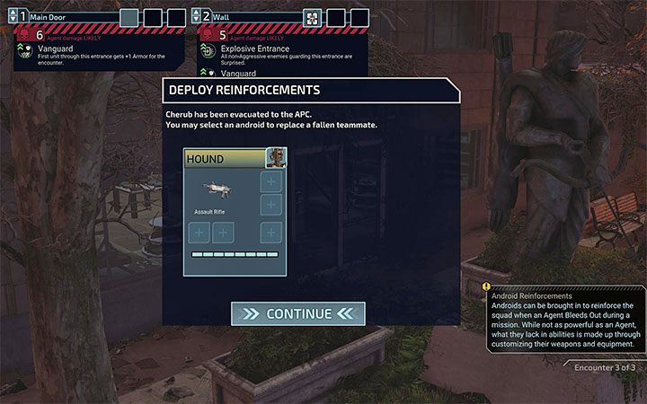 Jeśli po utracie agenta do zaliczenia są jeszcze w danej misji kolejne bitwy, to gra wyświetli okno wezwania posiłków, tzn - XCOM Chimera Squad: Androidy - XCOM Chimera Squad - poradnik do gry