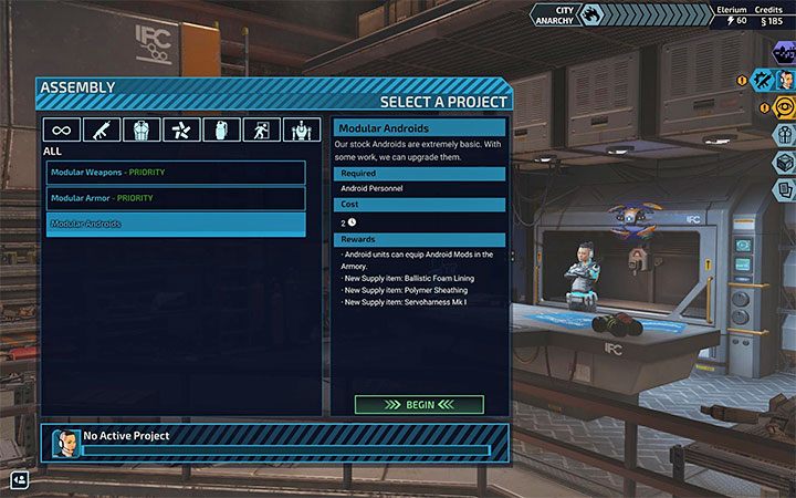 Najważniejszą informacją jest to, że androidy nie mogą zdobywać doświadczenia i awansować na kolejne poziomy - XCOM Chimera Squad: Androidy - XCOM Chimera Squad - poradnik do gry
