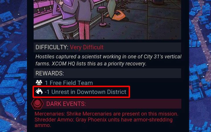 Najbardziej oczywistym sposobem zwalczania niepokoju jest zajmowanie się misjami i sytuacjami - XCOM Chimera Squad: Poziom anarchii - jak obniżać? - XCOM Chimera Squad - poradnik do gry