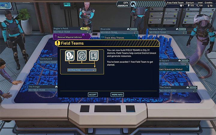 Opisywana mechanika nie jest dostępna od samego początku gry - XCOM Chimera Squad: Drużyny polowe, Field Teams - XCOM Chimera Squad - poradnik do gry
