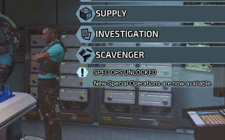 Inną ciekawą formą dodatkowej nagrody jest odblokowywanie nowych operacji w zakładce Spec Ops - XCOM Chimera Squad: Drużyny polowe, Field Teams - XCOM Chimera Squad - poradnik do gry