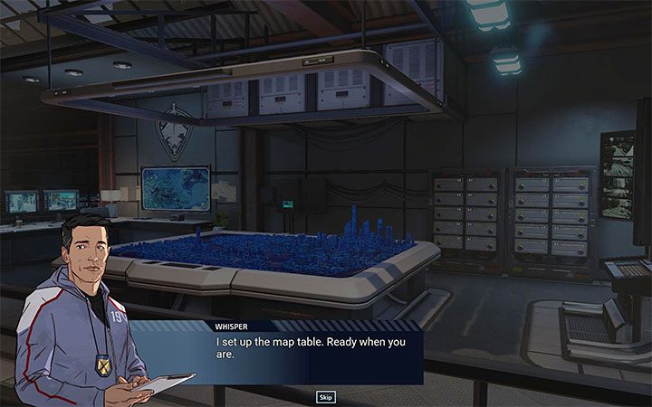 Po ukończeniu misji wprowadzającej po raz pierwszy znajdziesz się w centrum dowodzenia Oddziału Chimera - XCOM Chimera Squad: Kampania - jak wygląda? - XCOM Chimera Squad - poradnik do gry