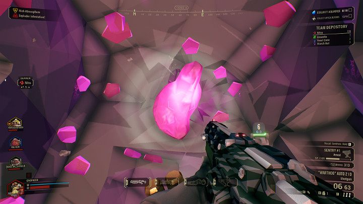 Szansa na znalezienie minerału Bittergem wynosi około 5% więc jest to naprawdę niezwykle rzadki zasób - Deep Rock Galactic: Bittergem - minerał, zasób - Deep Rock Galactic - poradnik do gry