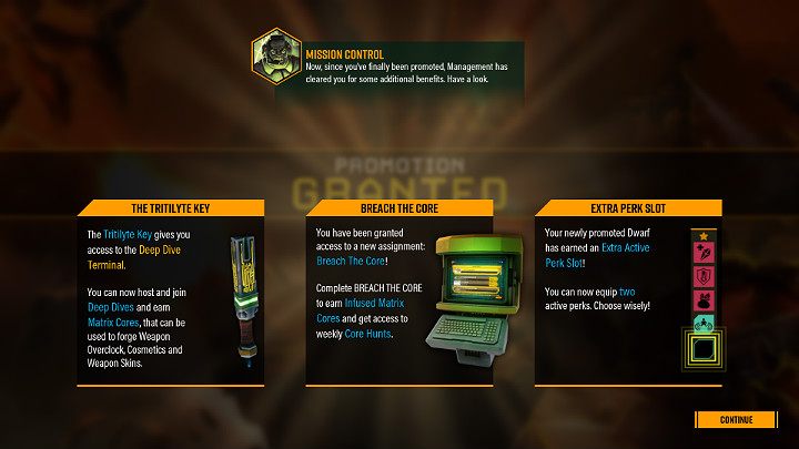 Po zdobyciu pierwszego awansu postaci w grze Deep Rock Galactic Gracz odblokowuje następujące rzeczy - Deep Rock Galactic: Awansowanie postaci - jak? - Deep Rock Galactic - poradnik do gry