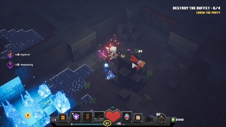 Na każdej poszczególnej mapie masz dostępne trzy życia - Minecraft Dungeons: Ilość żyć - Minecraft Dungeons - poradnik do gry