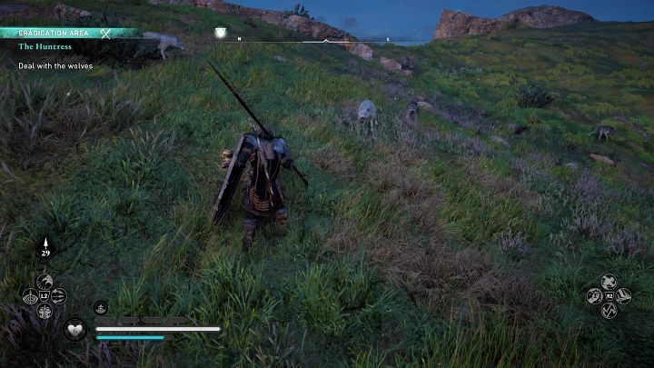 Na wzgórzu spotkacie mężczyznę uciekającego przed watahą wilków - Assassins Creed Valhalla: Łowczyni/The Huntress - solucja, opis przejścia - Assassins Creed Valhalla - poradnik do gry