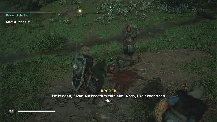 Broder, chociaż ciężko ranny, przeżył - Assassins Creed Valhalla: Pogromca Południa/Reaver of the South - solucja - Assassins Creed Valhalla - poradnik do gry