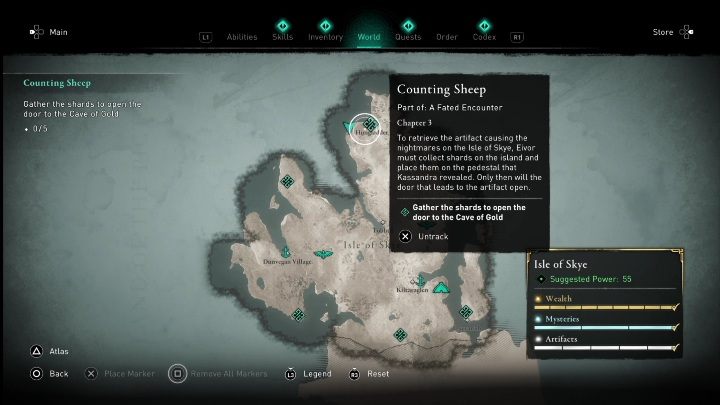 Lokalizacja: Hungladder, północna część wyspy - AC Valhalla Crossover Stories: Licząc barany - wszystkie odłamki, solucja - Assassins Creed Valhalla - poradnik do gry