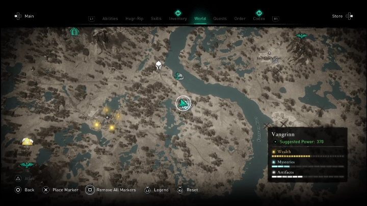 Lokalizacja: W centralnej części regionu, zaraz obok rzeki - AC Valhalla Świt Ragnaroku: Vangrinn - wydarzenia w świecie gry - Assassins Creed Valhalla - poradnik do gry