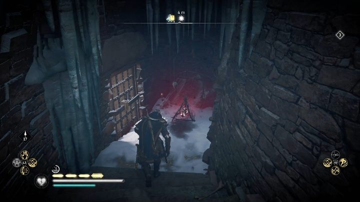 Lokalizacja totemu: aby dostać się do totemu musisz wejść na szczyt murów, a następnie zbiec po schodach, aż na sam dół - Assassins Creed Valhalla: Przeklęty symbol - Snotinghamscire, sekrety, lokacje - Assassins Creed Valhalla - poradnik do gry