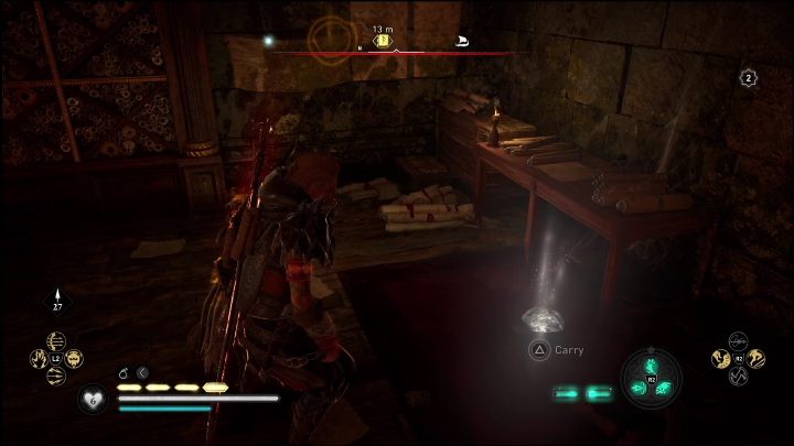 Następnie skierujcie promień światła prosto, w punkt nad drzwiami - AC Valhalla Świt Ragnaroku: Zdolności (Vangrinn) - lista wszystkich - Assassins Creed Valhalla - poradnik do gry