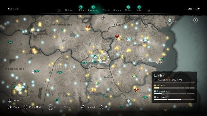 Młot znajdziesz we wschodniej części mapy - Assassins Creed Valhalla: Wyposażenie - Lunden, sekrety, lokacje - Assassins Creed Valhalla - poradnik do gry