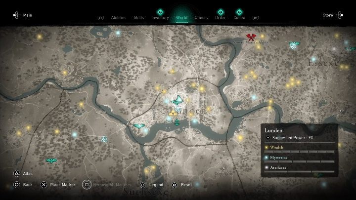 Lokacja: w górnej części miasta - Assassins Creed Valhalla: Karta niesiona wiatrem - Lunden, sekrety, lokacje - Assassins Creed Valhalla - poradnik do gry