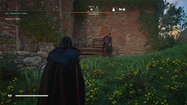 Ubba czeka na Ciebie przy kościele Świętej Lewinny (Saint Lewinnas Church) - Assassins Creed Valhalla: Niech jedzą popiół/Let Them Eat Ashes - solucja - Assassins Creed Valhalla - poradnik do gry