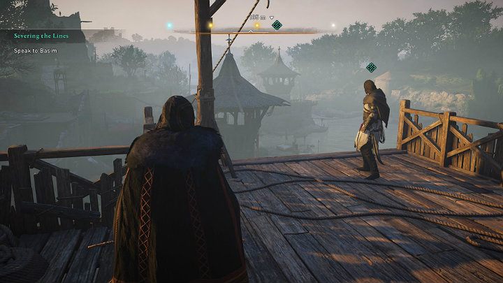 Basim czeka na Ciebie na moście, w pobliżu garnizonu Briggworth - Assassins Creed Valhalla: Odcinanie zaopatrzenia/Severing the Lines - solucja - Assassins Creed Valhalla - poradnik do gry