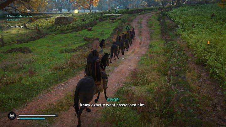 Wsiądź na konia i jedź do obozu nad jeziorem Wynmere (Wynmere Lake), gdzie reszta wojsk szykuje się do nadchodzącej bitwy - Assassins Creed Valhalla: Deszcz mieczy w Anecastre - solucja, opis przejścia - Assassins Creed Valhalla - poradnik do gry