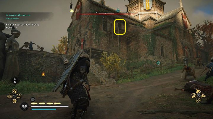 Herefrith ukrył się w kaplicy - Assassins Creed Valhalla: Deszcz mieczy w Anecastre - solucja, opis przejścia - Assassins Creed Valhalla - poradnik do gry