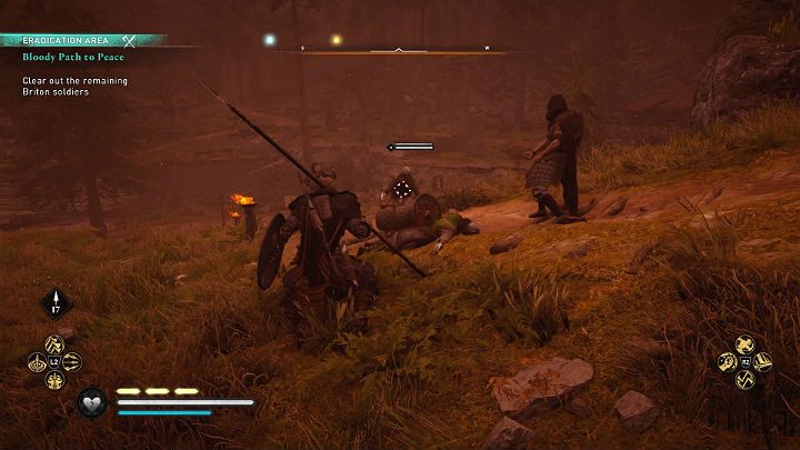 Teraz musisz wykończyć wszystkich żołnierzy Brytów, którzy stacjonują na obszarze osady - Assassins Creed Valhalla: Krwawa droga do pokoju - solucja, opis przejścia - Assassins Creed Valhalla - poradnik do gry