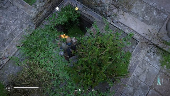 Aby się do niej dostać musisz zeskoczyć w wąską dziurę w podłodze - Assassins Creed Valhalla: Rzymski artefakt - Oxenefordscire, sekrety, lokacje - Assassins Creed Valhalla - poradnik do gry
