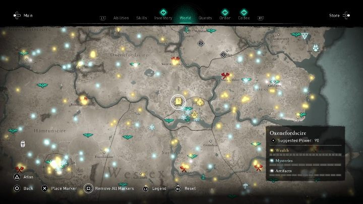 Umiejętność tę znajdziesz na południowej części mapy - Assassins Creed Valhalla: Zdolności - Oxenefordscire, sekrety, lokacje - Assassins Creed Valhalla - poradnik do gry