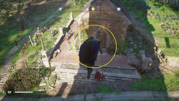 Z kluczem wyjdź na zewnątrz i otwórz drzwi blokujące Ci wejście do małego budynku - Assassins Creed Valhalla: Zdolności - Oxenefordscire, sekrety, lokacje - Assassins Creed Valhalla - poradnik do gry