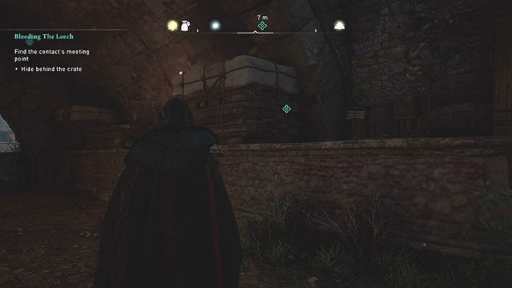 Informator, którego szuka Eivor pojawia się tylko nocą więc jeśli to konieczne użyj opcji medytacji, by przyśpieszyć zapadnięcie zmroku - Assassins Creed Valhalla: Odrywanie pijawki/Bleeding the Leech - solucja - Assassins Creed Valhalla - poradnik do gry