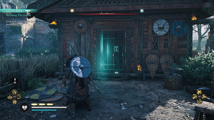 Kowala znajdziesz za zamkniętymi drzwiami w samym środku garnizonu - Assassins Creed Valhalla: Odrywanie pijawki/Bleeding the Leech - solucja - Assassins Creed Valhalla - poradnik do gry