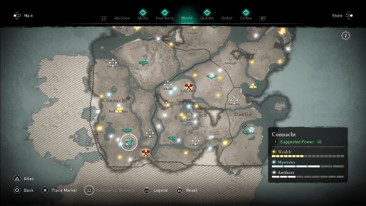 5 - AC Valhalla Gniew Druidów: Mapa ukrycia skarbu - Connacht, sekrety, lokacje - Assassins Creed Valhalla - poradnik do gry