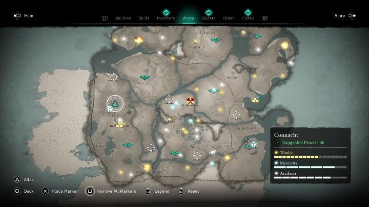 8 - AC Valhalla Gniew Druidów: Mapa ukrycia skarbu - Connacht, sekrety, lokacje - Assassins Creed Valhalla - poradnik do gry