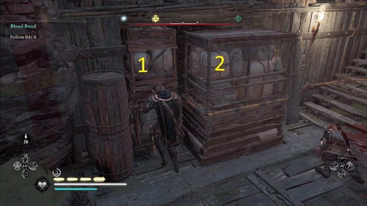 Aby dostać się do skrzyni musicie otworzyć przejście - AC Valhalla Gniew Druidów: Wyposażenie - Connacht, sekrety, lokacje - Assassins Creed Valhalla - poradnik do gry