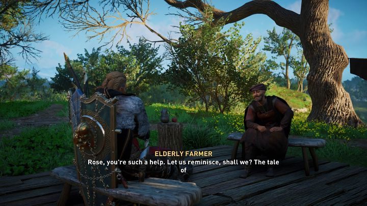 Następnie usiądź na ławce i wysłuchaj historii mężczyzny - Assassins Creed Valhalla: Tęsknota/Nostalgia - solucja, opis przejścia - Assassins Creed Valhalla - poradnik do gry