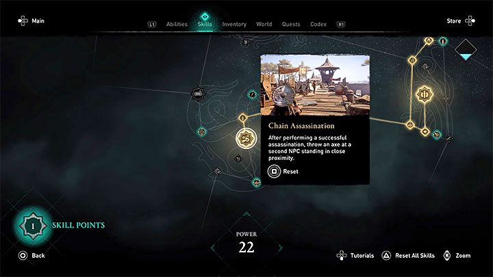 Aktualna moc Eivora wyświetlenia jej w zakładce Umiejętności (Skills) - Assassins Creed Valhalla: Co oznacza sugerowana moc regionu? - Assassins Creed Valhalla - poradnik do gry