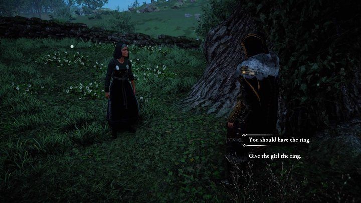 Podnieś pierścionek, a po chwili na miejscu pojawi się macocha dziewczynki - Assassins Creed Valhalla: Podniebny złodziej/The Sky Thief - solucja - Assassins Creed Valhalla - poradnik do gry