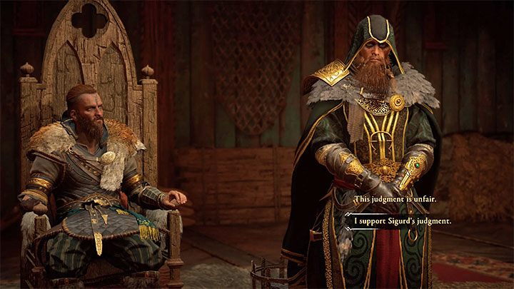 Ważny wybór 5/5 - Wyrok Sigurda w sprawie Gudrun i Holgera - Assassins Creed Valhalla: Najlepsze zakończenie - jak odblokować? - Assassins Creed Valhalla - poradnik do gry