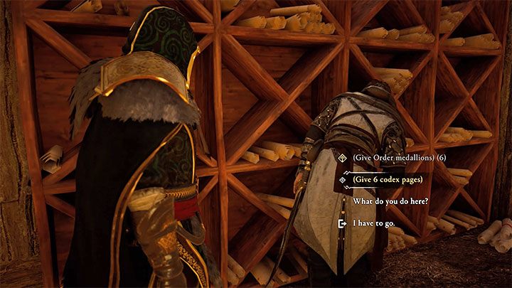 Po zbadaniu i splądrowaniu wszystkich kryjówek powróć z kartami kodeksu do Hythama - Assassins Creed Valhalla: Biura asasynów - podstawowe informacje - Assassins Creed Valhalla - poradnik do gry