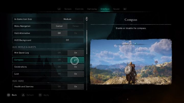 W kolejnej sekcji możesz ograniczyć HUD związany z eksploracją świata i misjami - Assassins Creed Valhalla: Czy można ograniczyć HUD? - Assassins Creed Valhalla - poradnik do gry