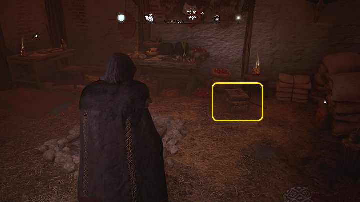 W środku poza cennymi przedmiotami znajdziesz małą drewnianą skrzynkę po brzegi wypełnioną tekstami piosenek - Assassins Creed Valhalla: Los starego łupieżcy/The Old Guard - solucja - Assassins Creed Valhalla - poradnik do gry