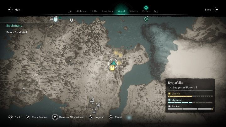 Umiejętność Furia toporów znajdziesz w południowej części mapy Rygjafylke, zaraz obok Nottfall - Assassins Creed Valhalla: Zdolności - Rygjafylke, sekrety, lokacje - Assassins Creed Valhalla - poradnik do gry