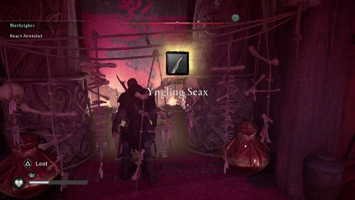 W nagrodę otrzymasz Saks Ynglinga, który jest sztyletem - Assassins Creed Valhalla: Wyposażenie - Rygjafylke, sekrety, lokacje - Assassins Creed Valhalla - poradnik do gry