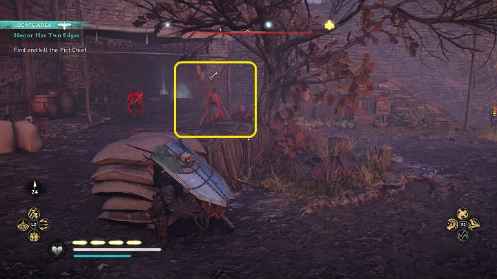 Gdy wejdziesz na teren wewnętrznego kręgu musisz wyeliminować kolejnego klucznika - Assassins Creed Valhalla: Dwa ostrza honoru/Honor Has Two Edges - solucja - Assassins Creed Valhalla - poradnik do gry