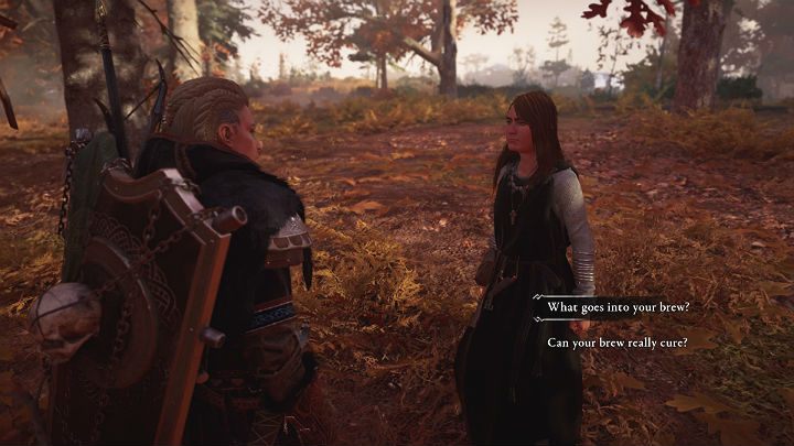 Bez względu na to, na jakie rozwiązanie się zdecydowałeś, porozmawiaj z Moirą - Assassins Creed Valhalla: Droga do Hamartii/Road to Hamartia - solucja - Assassins Creed Valhalla - poradnik do gry