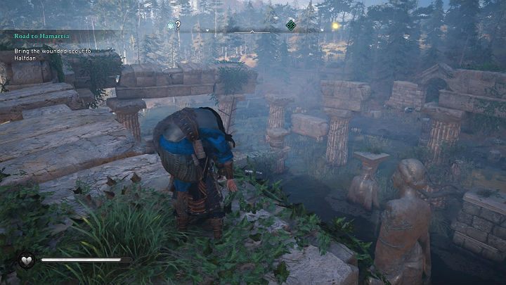 Weź Olava na plecy i sprowadź go na dół - Assassins Creed Valhalla: Droga do Hamartii/Road to Hamartia - solucja - Assassins Creed Valhalla - poradnik do gry