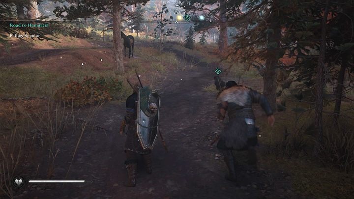 Olav niestety nie przeżyje, a Halfdan rozkaże psu wytropić bandytów, którzy zamordowali jednego z jego zwiadowców - Assassins Creed Valhalla: Droga do Hamartii/Road to Hamartia - solucja - Assassins Creed Valhalla - poradnik do gry